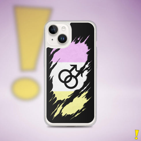 Twink Pride Flag Ripped Reveal Clear Case for iPhone®